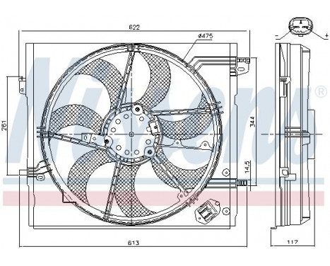 Ventilateur, refroidissement du moteur 85935 Nissens, Image 6