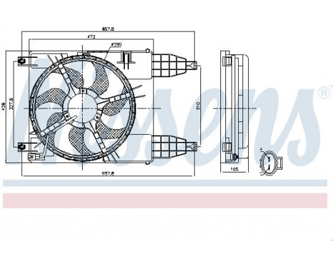 Ventilateur, refroidissement du moteur 85942 Nissens, Image 6