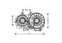 Ventilateur, refroidissement du moteur AI7506 Ava Quality Cooling