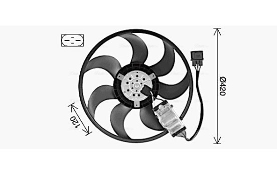 Ventilateur, refroidissement du moteur AI7530 Ava Quality Cooling