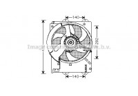 Ventilateur, refroidissement du moteur AU7504 Ava Quality Cooling