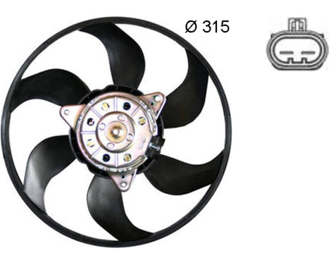 Ventilateur, refroidissement du moteur CFF 382 000S Mahle