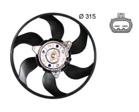 Ventilateur, refroidissement du moteur CFF 382 000S Mahle, Image 2