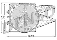 Ventilateur, refroidissement du moteur DER01020 Denso