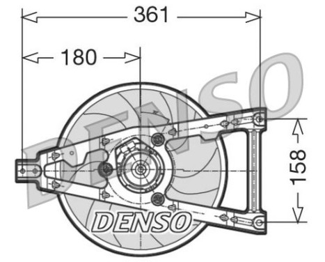 Ventilateur, refroidissement du moteur DER09011 Denso