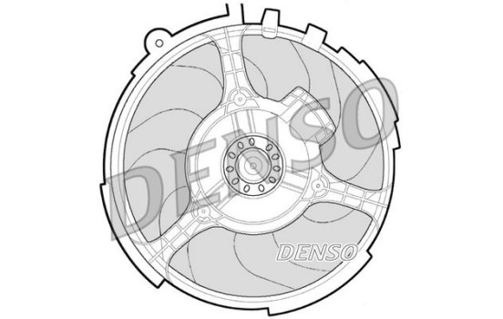 Ventilateur, refroidissement du moteur DER09060 Denso, Image 2