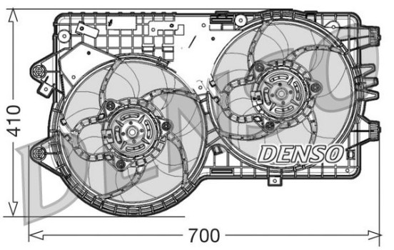 Ventilateur, refroidissement du moteur DER09067 Denso, Image 2