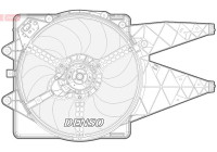 Ventilateur, refroidissement du moteur DER09092 Denso