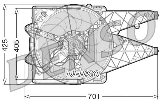 Ventilateur, refroidissement du moteur DER09101 Denso, Image 3