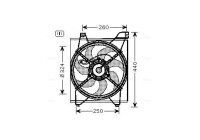 Ventilateur, refroidissement du moteur KA7515 Ava Quality Cooling