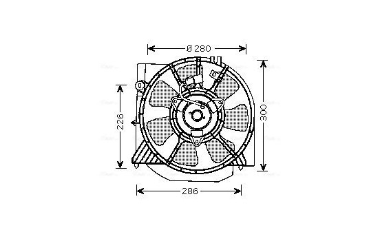 Ventilateur, refroidissement du moteur MZ7541 Ava Quality Cooling