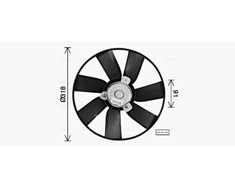 Ventilateur, refroidissement du moteur VN7550 Ava Quality Cooling