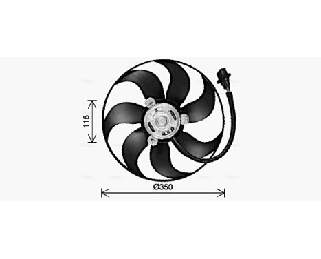 Ventilateur, refroidissement du moteur VN7553 Ava Quality Cooling