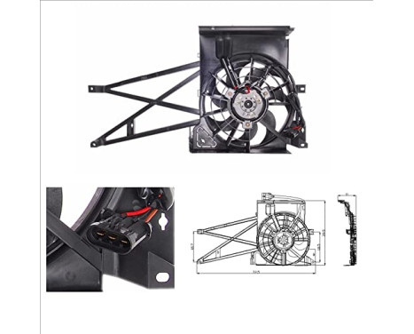 Ventilateur, refroidissement du moteur