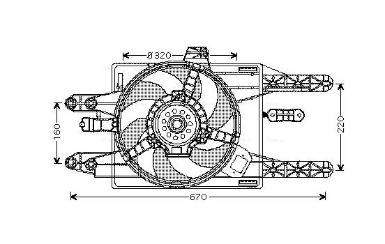 Ventilateur, refroidissement du moteur