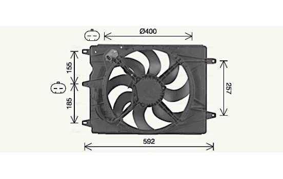 Ventilateur, refroidissement du moteur