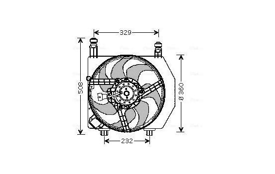 Ventilateur, refroidissement du moteur