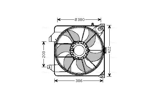 Ventilateur, refroidissement du moteur