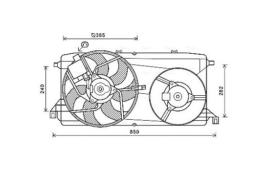 Ventilateur, refroidissement du moteur