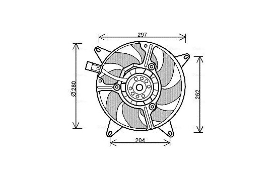 Ventilateur, refroidissement du moteur