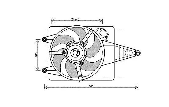 Ventilateur, refroidissement du moteur