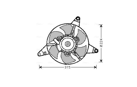 Ventilateur, refroidissement du moteur