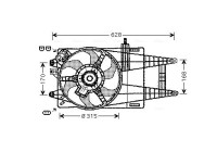 Ventilateur, refroidissement du moteur