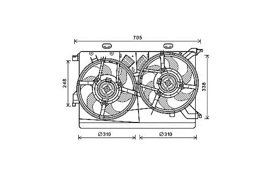 Ventilateur, refroidissement du moteur