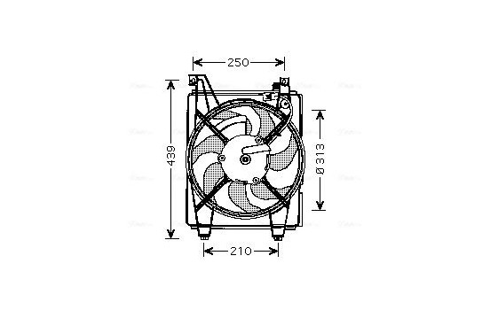 Ventilateur, refroidissement du moteur