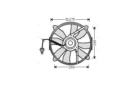 Ventilateur, refroidissement du moteur