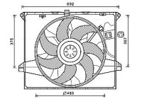 Ventilateur, refroidissement du moteur