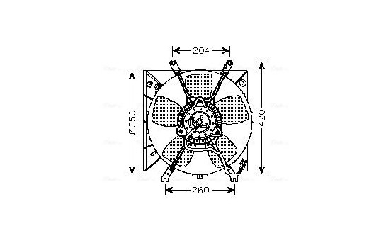 Ventilateur, refroidissement du moteur