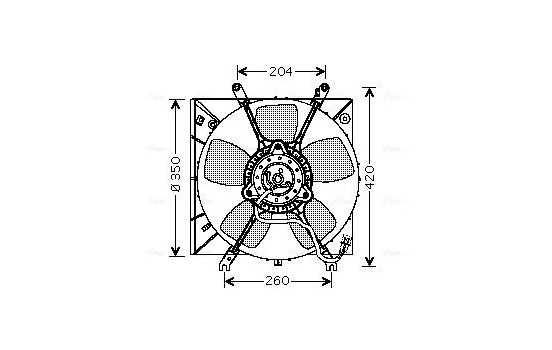 Ventilateur, refroidissement du moteur