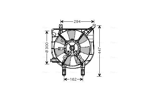 Ventilateur, refroidissement du moteur