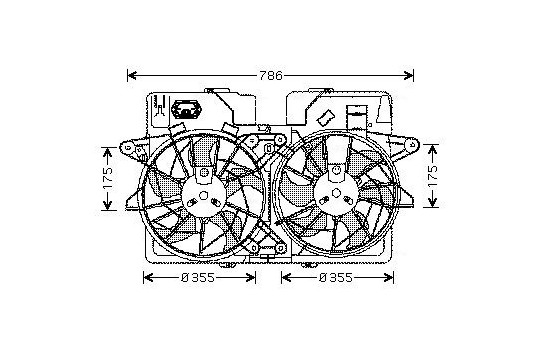 Ventilateur, refroidissement du moteur