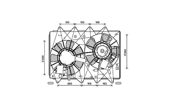 Ventilateur, refroidissement du moteur