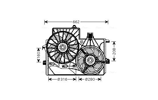 Ventilateur, refroidissement du moteur