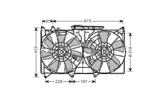 Ventilateur, refroidissement du moteur