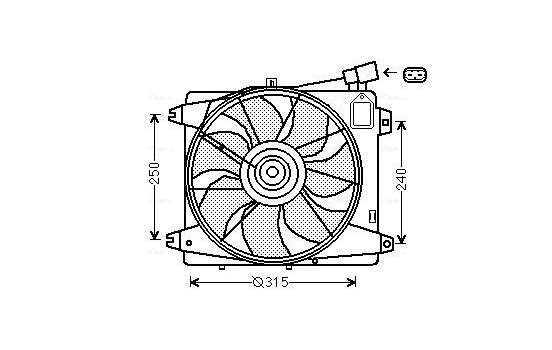 Ventilateur, refroidissement du moteur