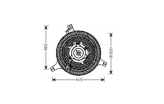 Ventilateur, refroidissement du moteur