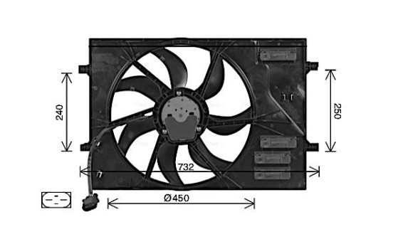 Ventilateur, refroidissement du moteur