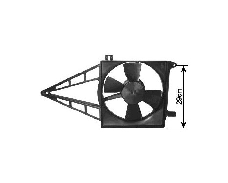 VIS COMPRENANT LE MOTEUR (REAR RAD) + CADRE 1.4 / 1.6 sans AIRCO 3734747 International Radiators, Image 2