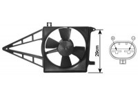 VIS COMPRENANT LE MOTEUR (REAR RAD) + CADRE 1.4 / 1.6 sans AIRCO 3734747 International Radiators