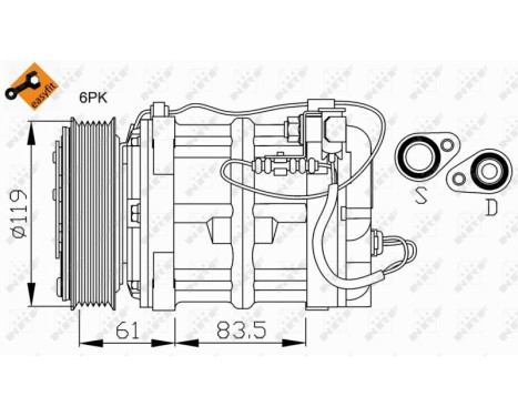 Compresseur, climatisation EASY FIT, Image 3