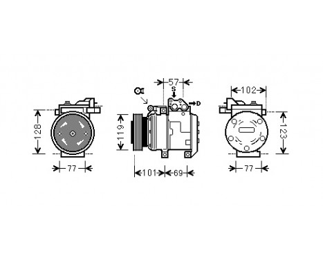 Compresseur, climatisation, Vignette 2 Compresseur, climatisation, Vignette 2