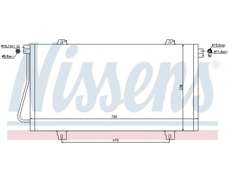 Condensateur, climatisation 94989 Nissens, Image 5