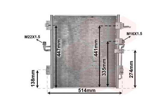 Condenseur, climatisation 53005674 International Radiators