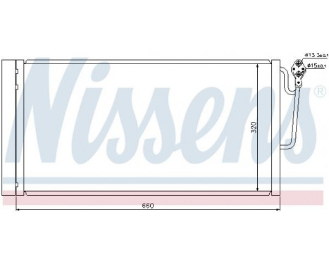 Condenseur, climatisation 940118 Nissens, Image 2