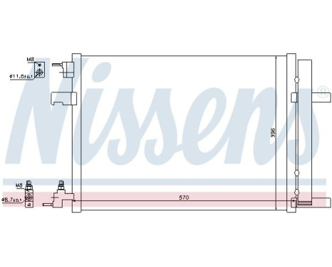 Condenseur, climatisation 940134 Nissens, Image 6