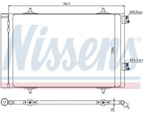 Condenseur, climatisation 940189 Nissens, Image 6